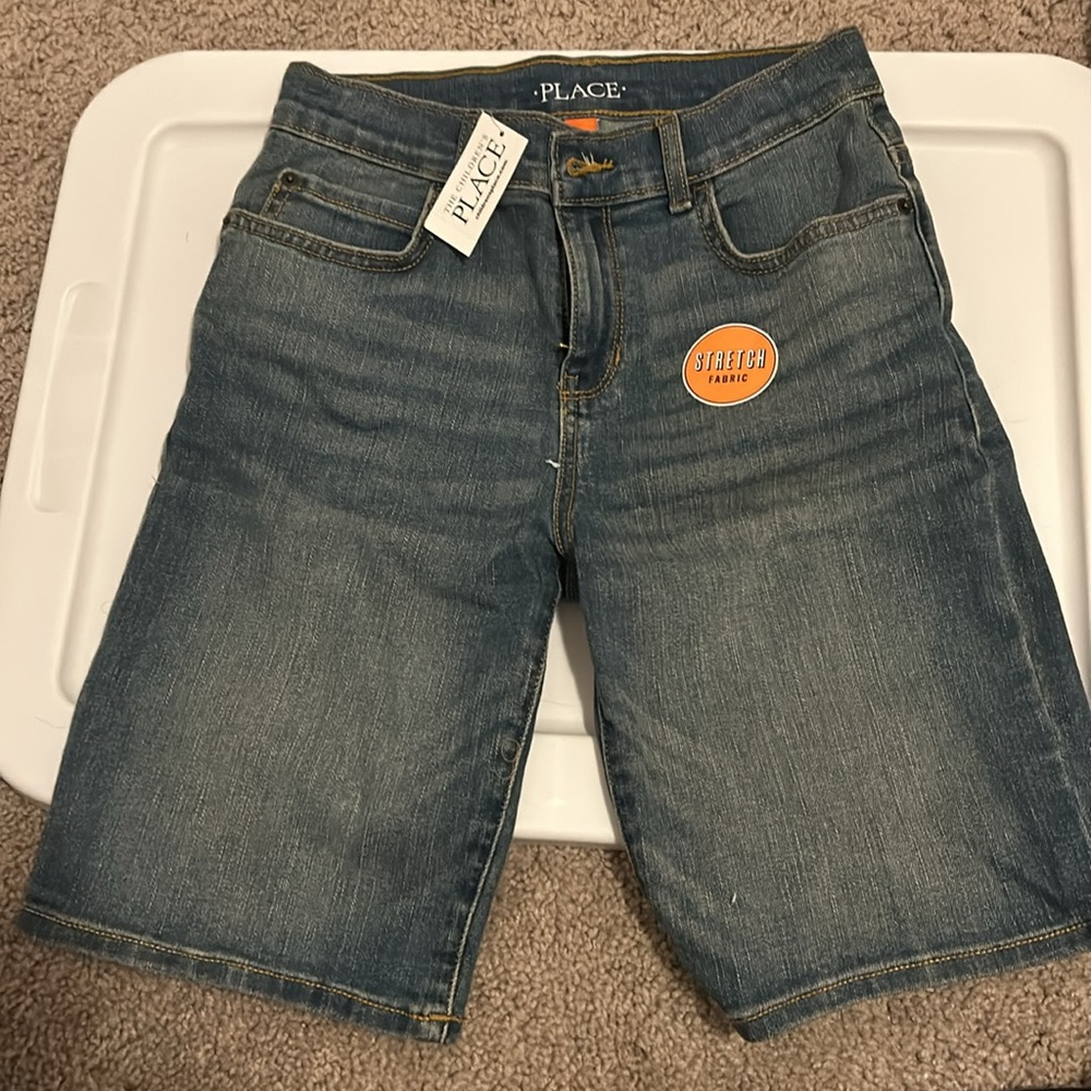 PLACE Men's Blue Denim Shorts